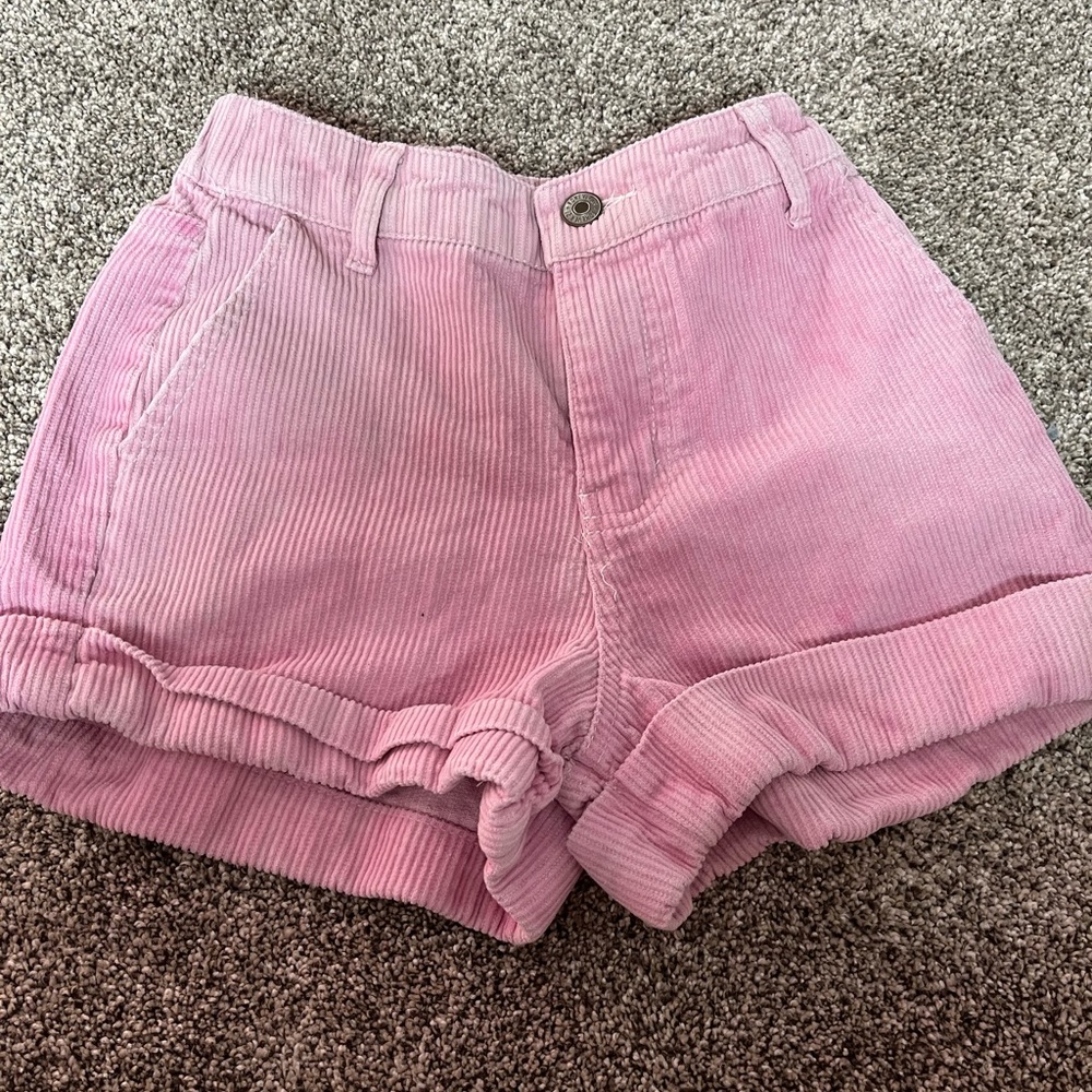 Pink textured shorts. From forever 21.